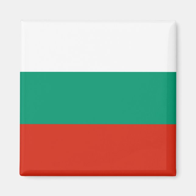 Flagga Bulgarien Magnet (Framsidan)