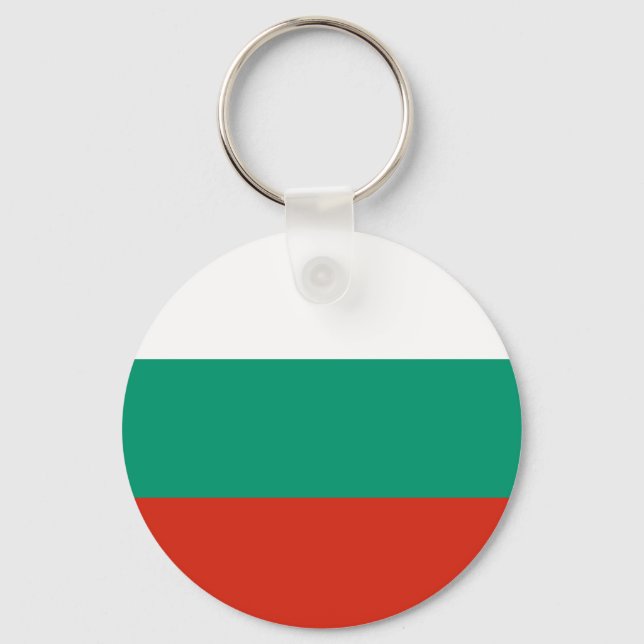 Flagga Bulgarien Nyckelring (Framsida)