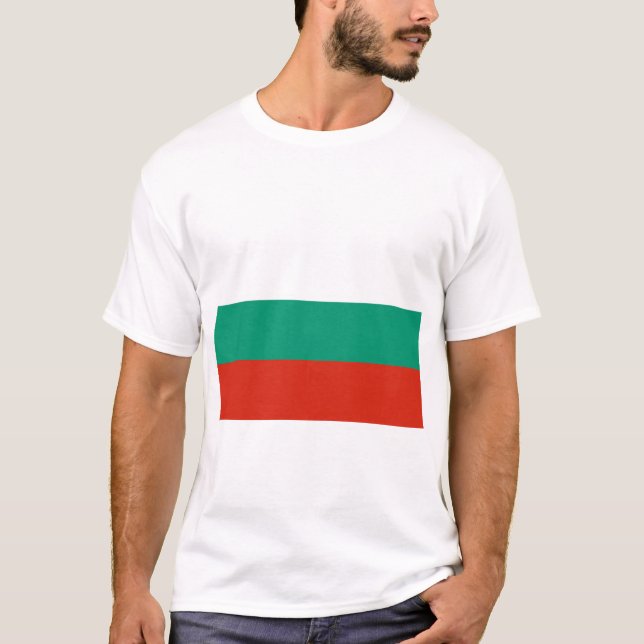 Flagga Bulgarien T Shirt (Framsida)