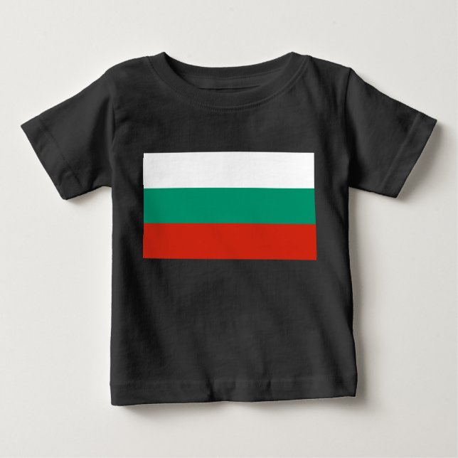 Flagga Bulgarien T Shirt (Framsida)