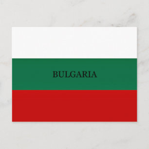 Flagga Bulgarien Vykort