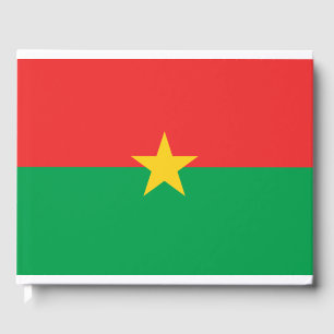 Flagga Burkina Faso Gästböcker