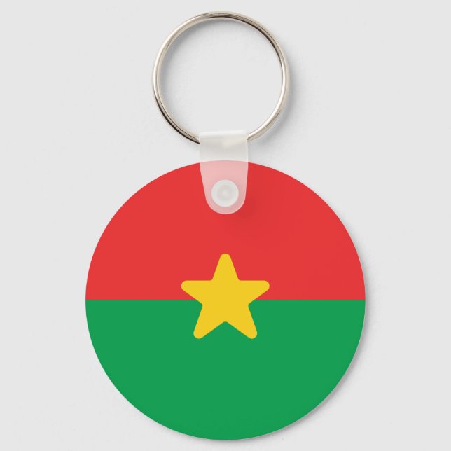 Flagga Burkina Faso Nyckelring (Framsida)