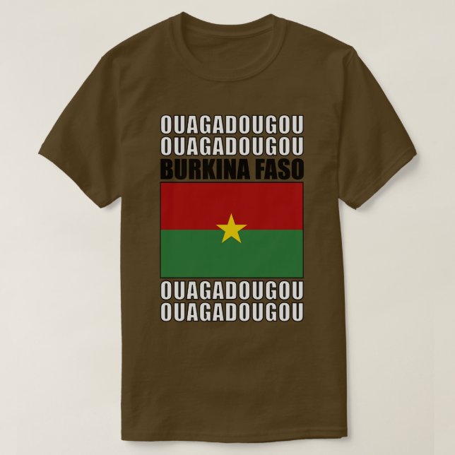 Flagga Burkina Faso T Shirt (Design framsida)