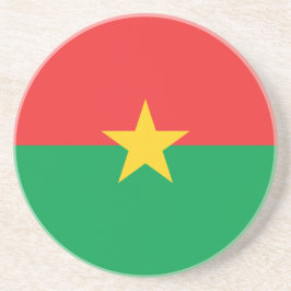 Flagga Burkina Faso Underlägg Sandsten