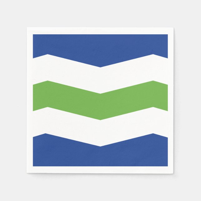 Flagga Burlington, Vermont Pappersservett (Framsidan)