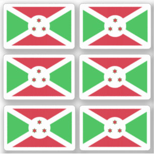 Flagga Burundi - en samling dekal