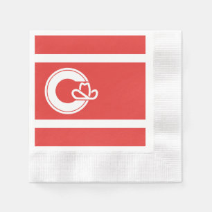 Flagga Calgary, Alberta Napkins Pappersservett