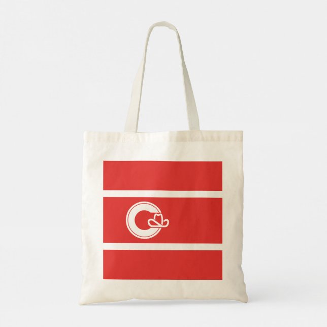 Flagga Calgary, Alberta Tote Bag Tygkasse (Baksida)