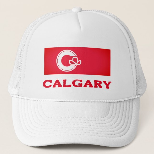 Flagga Calgary, KANADA Keps (Framsida)
