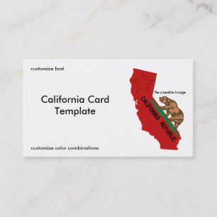 Flagga California State Affärskort Visitkort