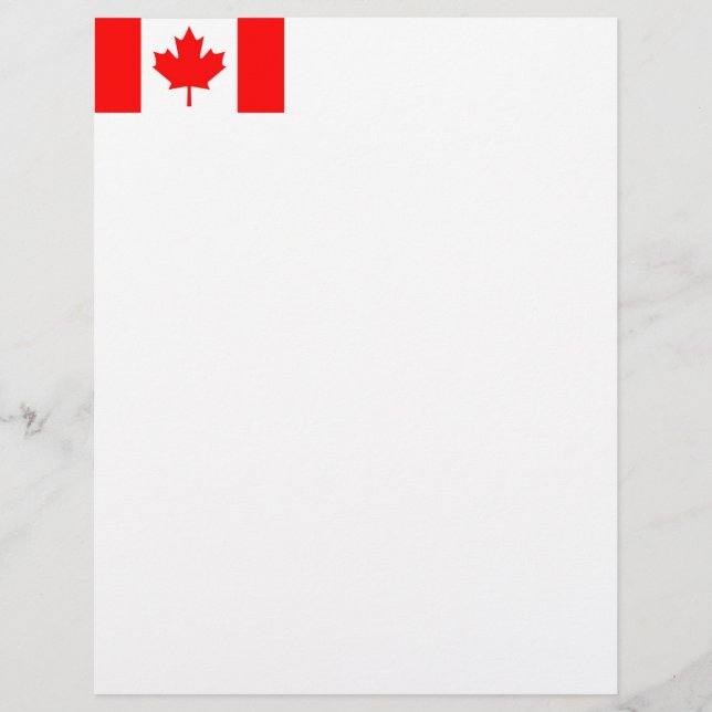 Flagga Canada Letterhead (Framsida)
