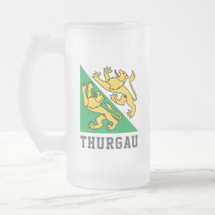 Flagga Canton Thurgau, Schweiz Frostat Ölglas