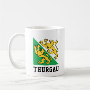 Flagga Canton Thurgau, Schweiz Kaffemugg