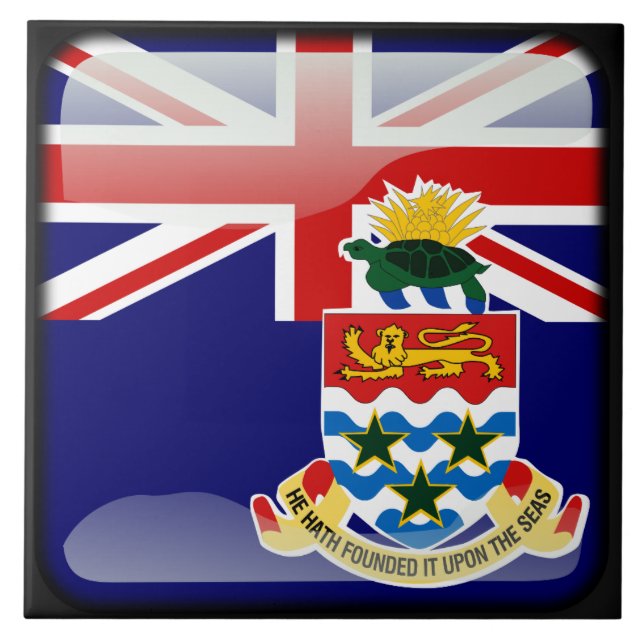 Flagga Caymanöarna Kakelplatta (Framsidan)