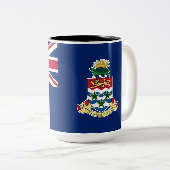Flagga Caymanöarna Två-Tonad Mugg (Framsida höger)