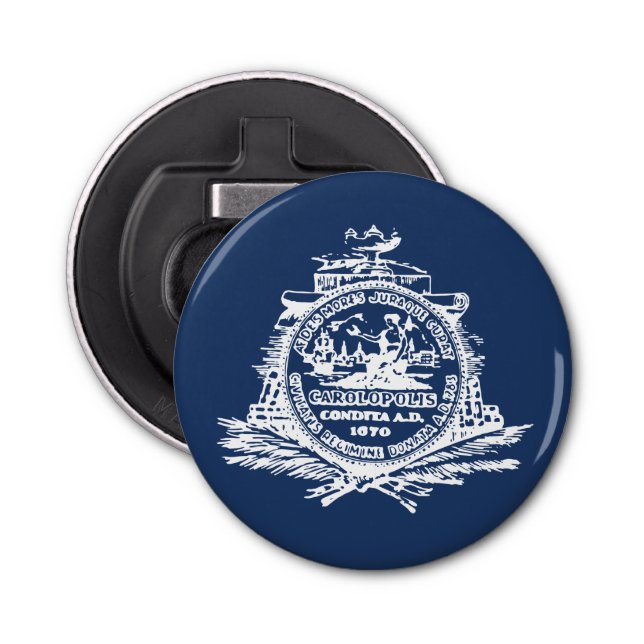 Flagga Charleston, South Carolina Flaska Open er Flasköppnare (Framsidan)