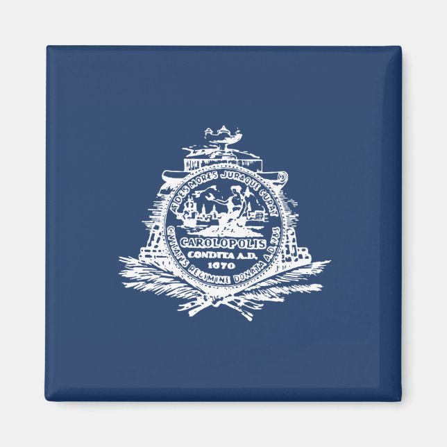 Flagga Charleston (South Carolina) Magnet (Framsidan)