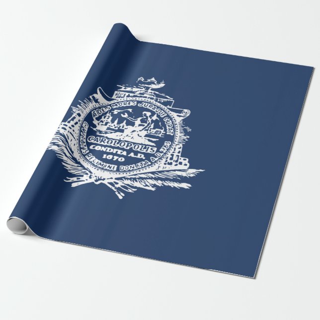 Flagga Charleston (South Carolina) Presentpapper (Utrullad)