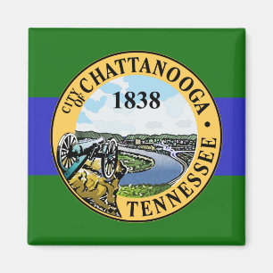 Flagga Chattanooga, Tennessee Magnet