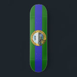 Flagga Chattanooga, Tennessee Skateboard<br><div class="desc">Skateboard med flagga Chattanooga,  Tennessee. En grönt och blå flagga med stadens försegling i mitten</div>