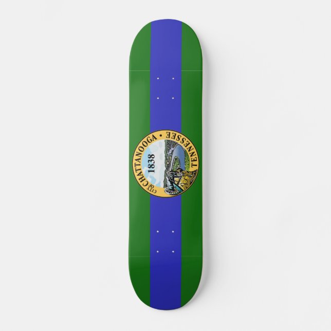 Flagga Chattanooga, Tennessee Skateboard (Framsida)
