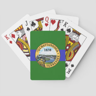Flagga Chattanooga, Tennessee Studenten Casinokort