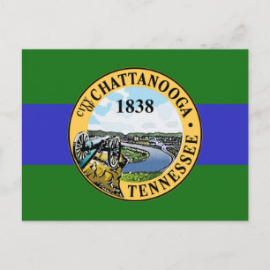 Flagga Chattanooga, Tennessee Vykort