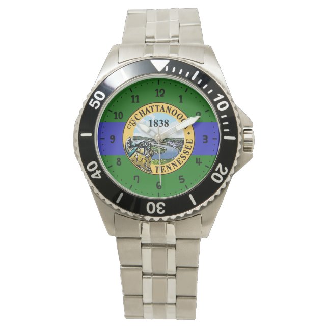 Flagga Chattanooga, Tennessee Watch Armbandsur (Framsida)