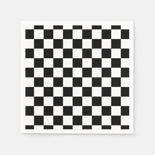 Flagga Checker Pappersservett