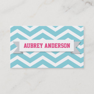 Flagga Chevron Rosa Blue Anpassningsbar Visitkort