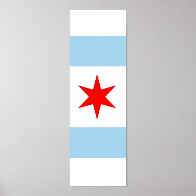 Flagga Chicago Poster artikel 1.4 (Framsidan)