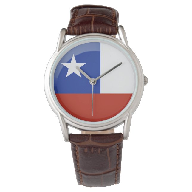 Flagga Chile Armbandsur (Framsida)