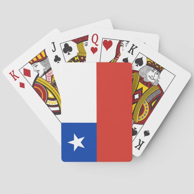 Flagga Chile Casinokort (Baksidan)