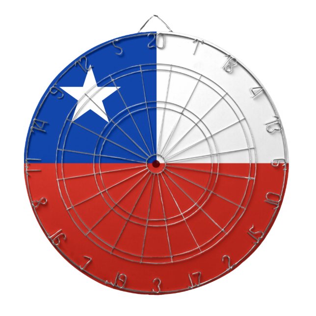 Flagga Chile Darttavla (Framsidan)