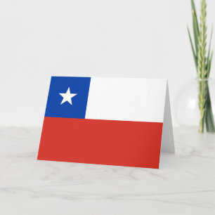 Flagga Chile Kort