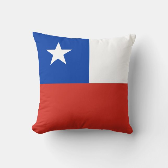 Flagga Chile Kudde (Framsida)