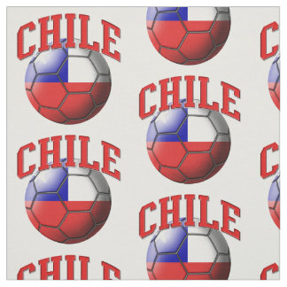 Flagga Chile Ocer Ball Mönster Tyg