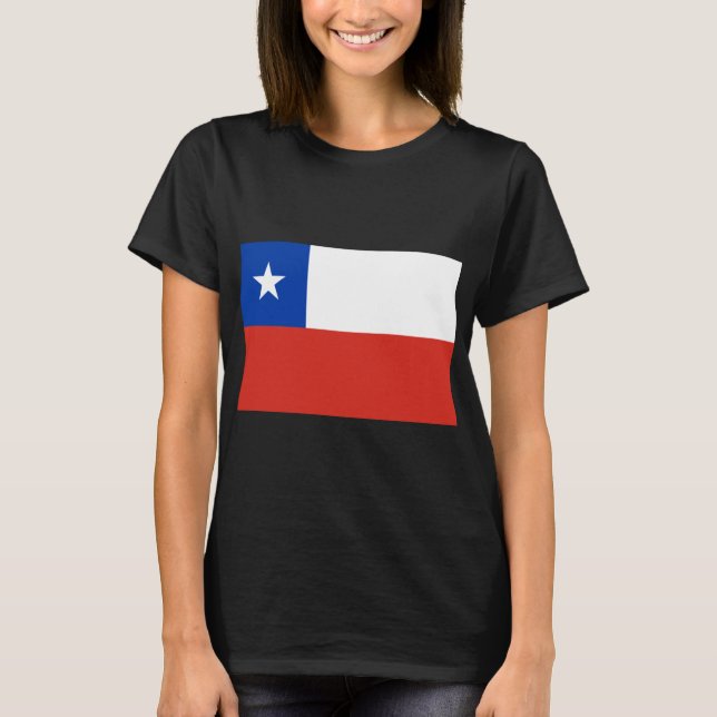 Flagga Chile T Shirt (Framsida)