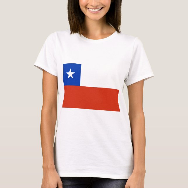 Flagga Chile T Shirt (Framsida)