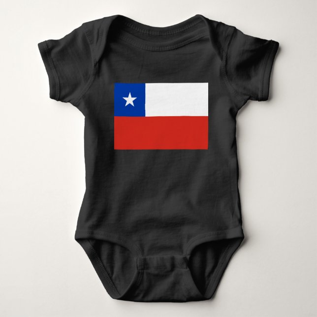 Flagga Chile T Shirt (Framsida)