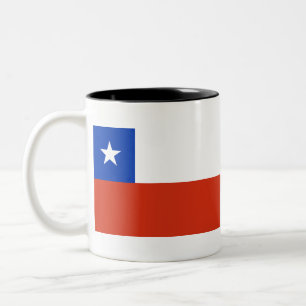 Flagga Chile Två-Tonad Mugg