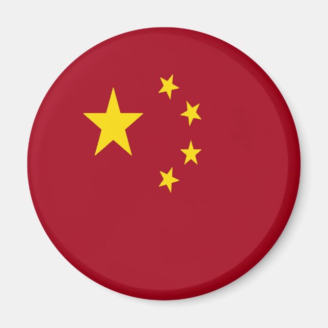 Flagga China Magnet (Framsidan)