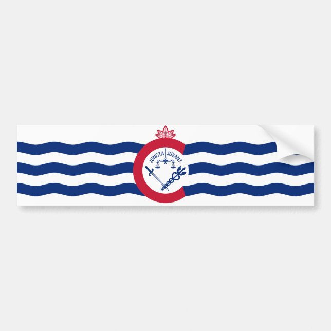 Flagga Cincinnati (Ohio) Bildekal (Framsidan)