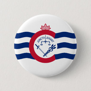Flagga Cincinnati, Ohio Button Knapp
