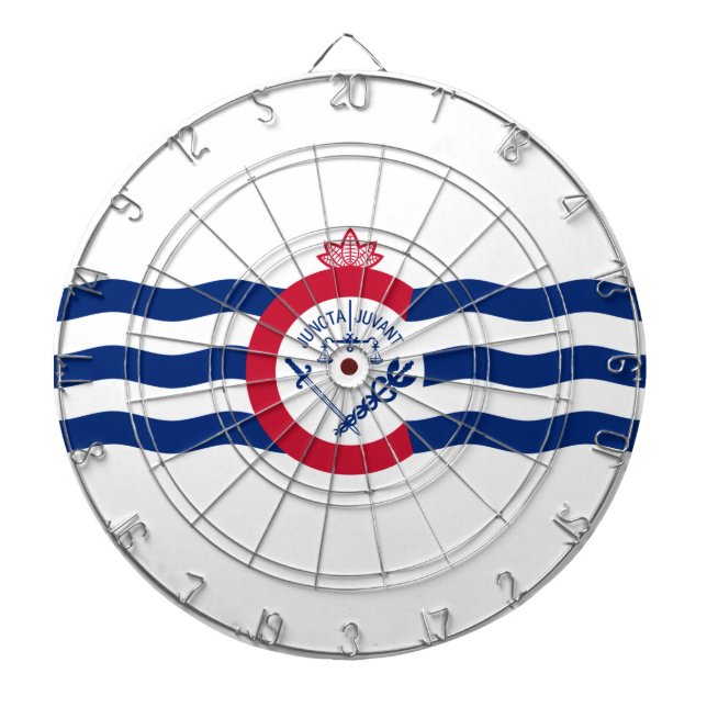 Flagga Cincinnati (Ohio) Darttavla (Framsidan)