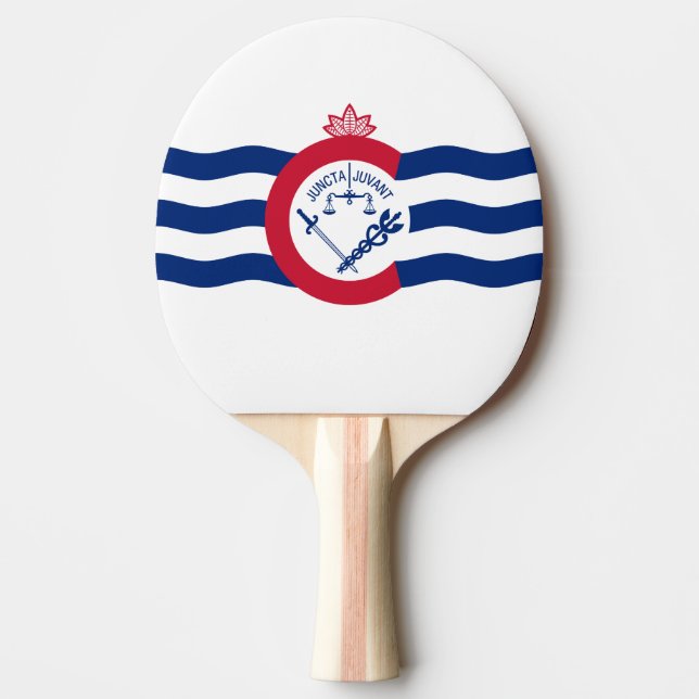 Flagga Cincinnati, Ohio Ping-Pong Paddle Pingisracket (Framsidan)