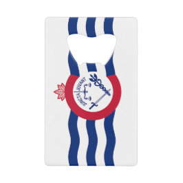 Flagga Cincinnati, öppnare för Flaska av rostfritt Kreditkort Flasköppnare