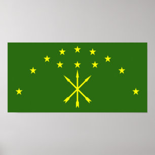 Flagga Circassia Poster