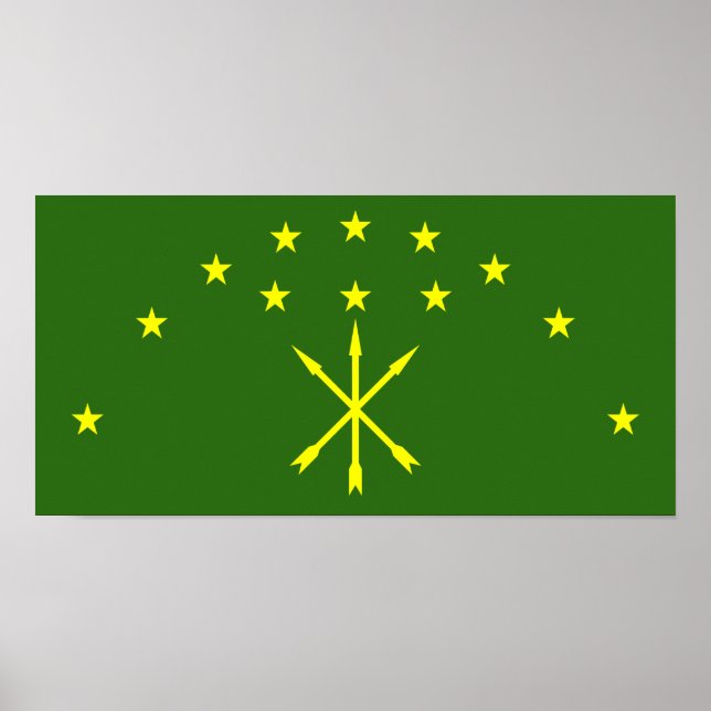Flagga Circassia Poster (Framsidan)